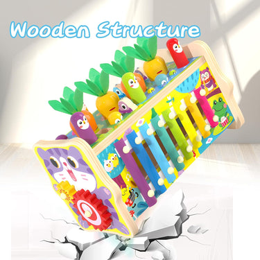 8in1 Wooden Multi-functional Fishing Harvest Turnips Game
